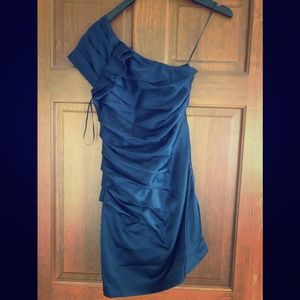 Navy blue cocktail dress